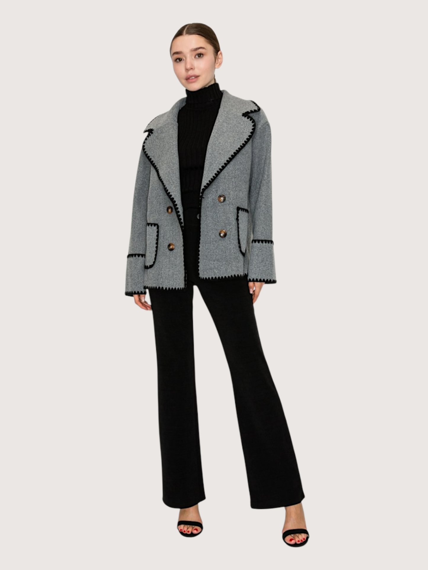 Double Breasted Stitch Jacket |