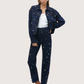 Double Waist Beaded Denim