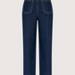 Double Waist Beaded Denim
