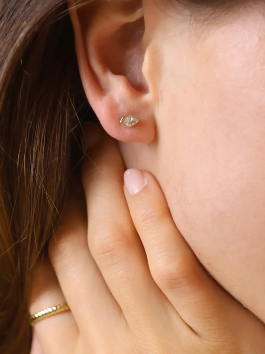 Ellipse Stud Earring