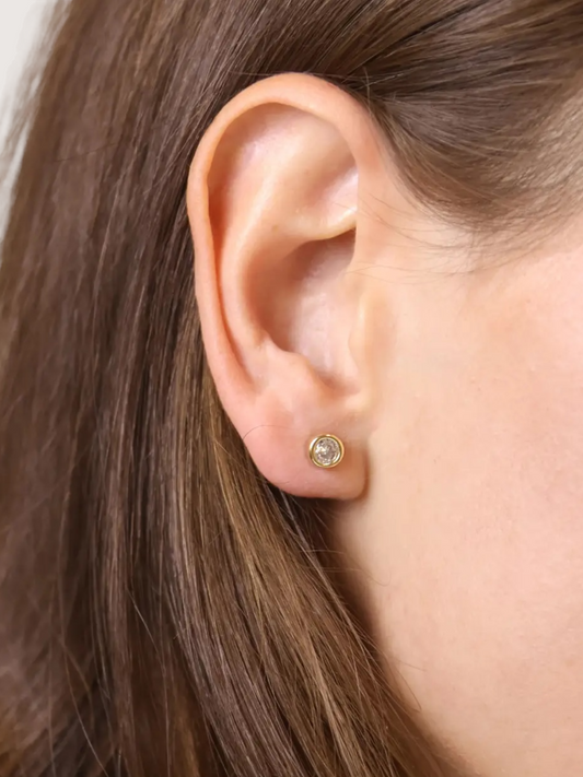 Round Stud Earring
