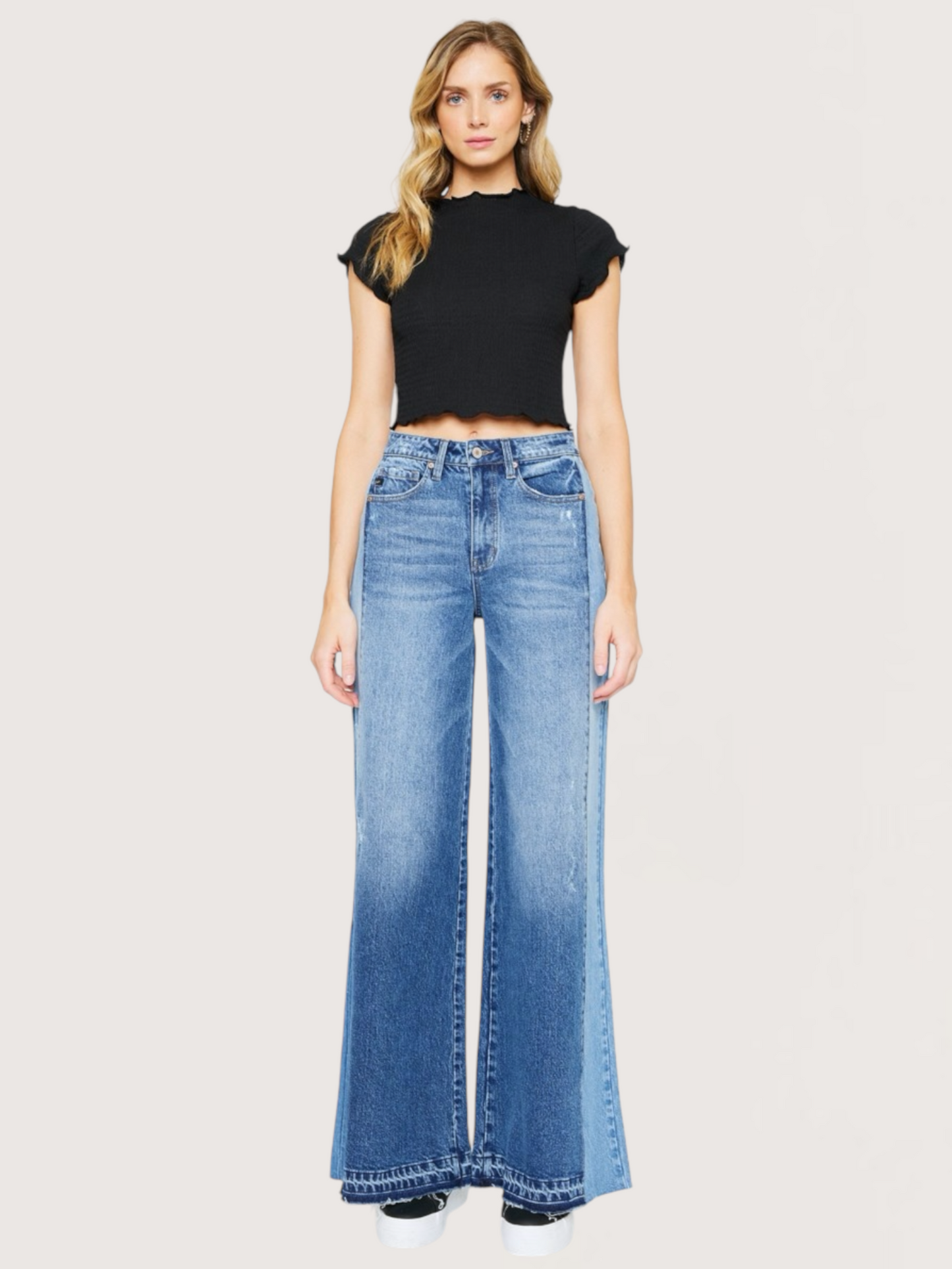 High Rise Wide Leg Denim