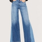 High Rise Wide Leg Denim