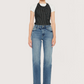 High Rise Straight Leg Denim