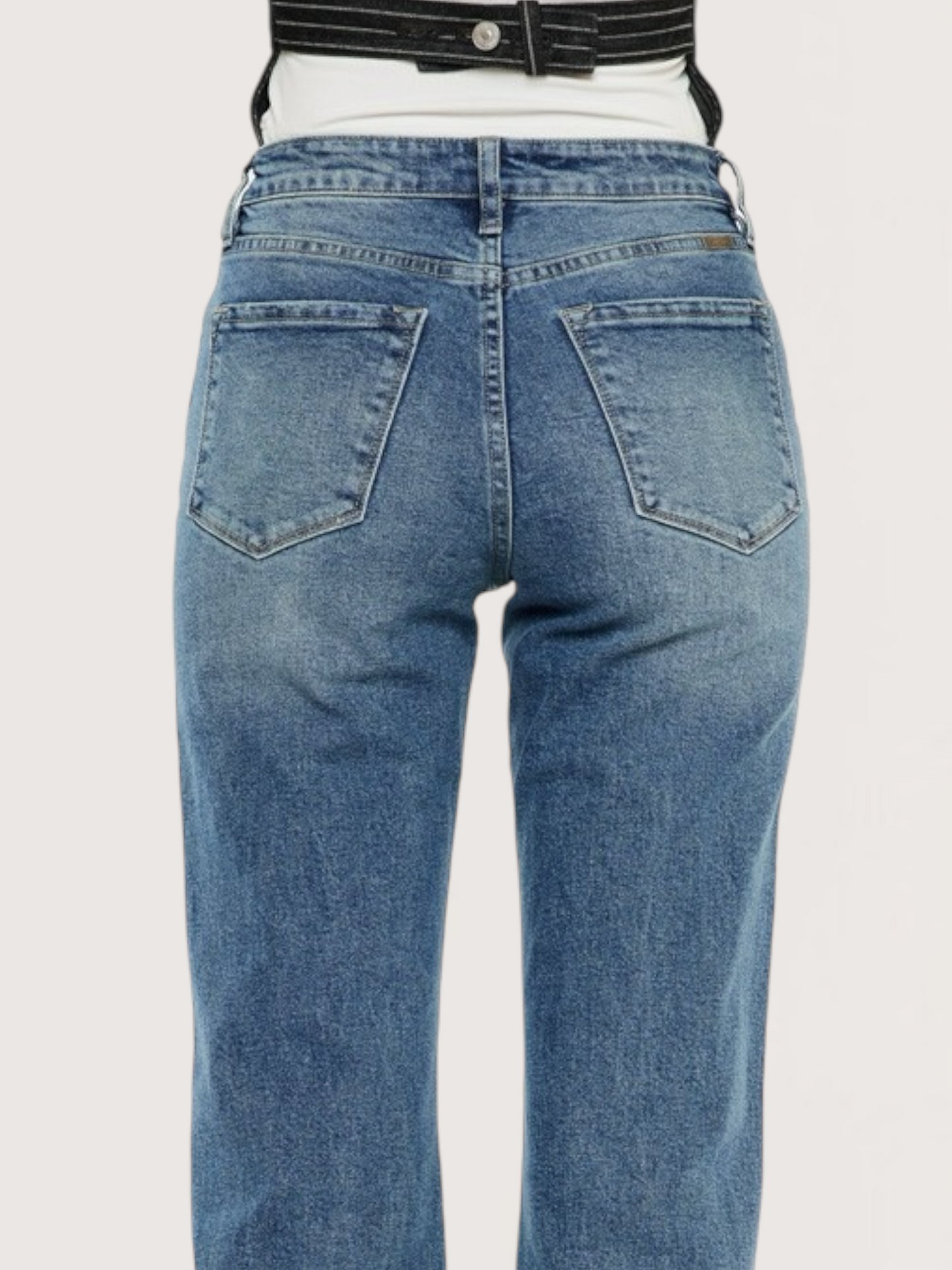 High Rise Straight Leg Denim