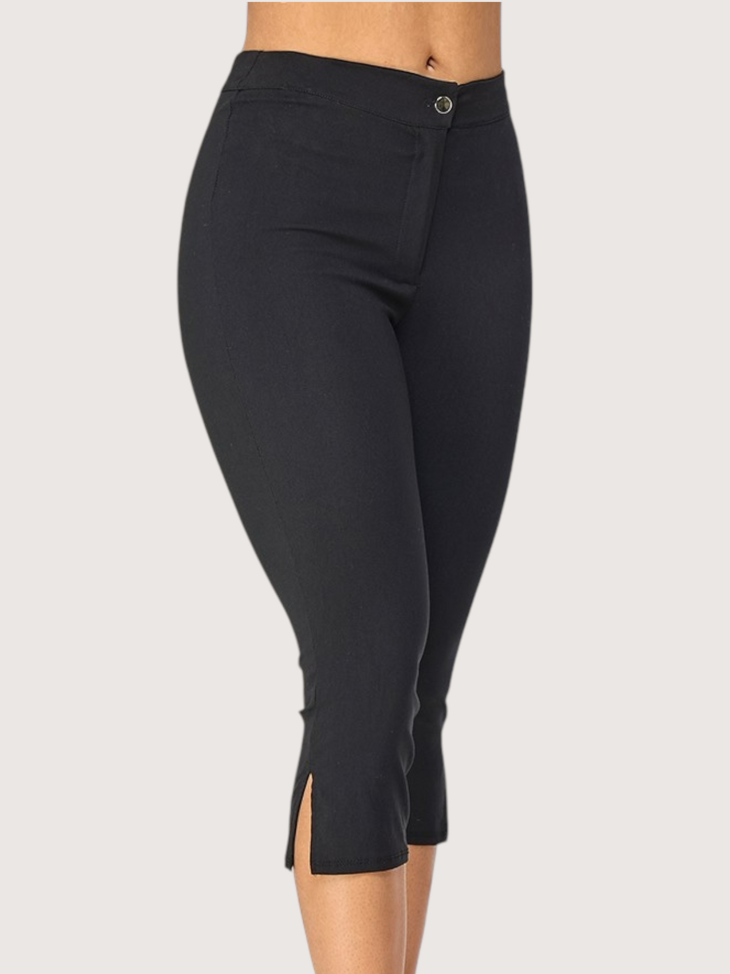 Side Slit Capri Pant