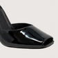 Peep Toe Patent Pump