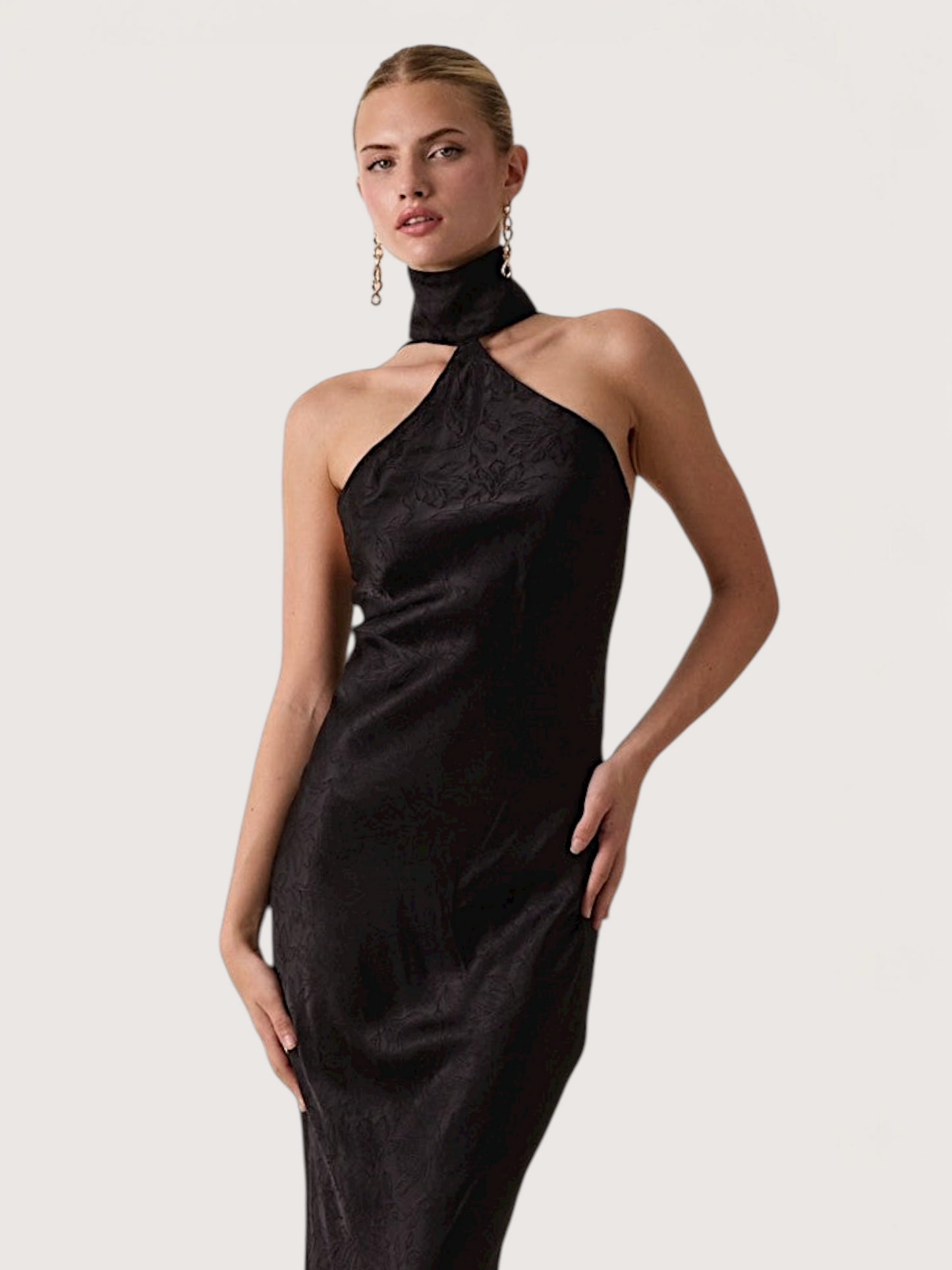 High Neck Maxi Dress