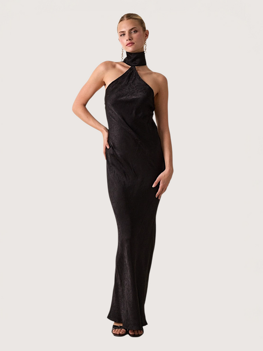 High Neck Maxi Dress