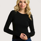 Crewneck LS Top | Black