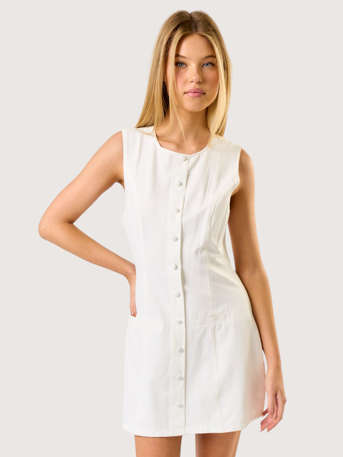 Button Front Spring Dress