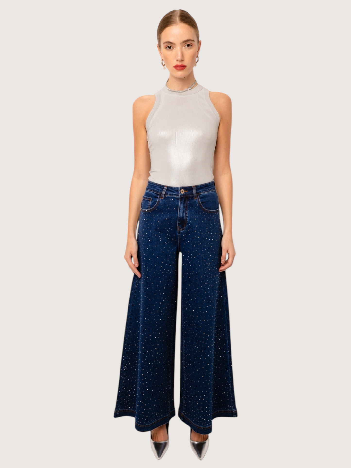 Crystal Embellished Denim