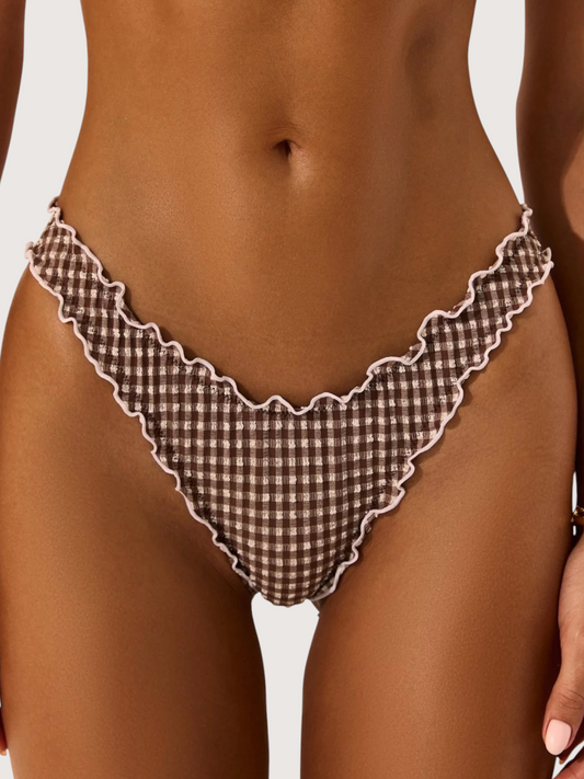 Deia Gingham Bikini Bottom