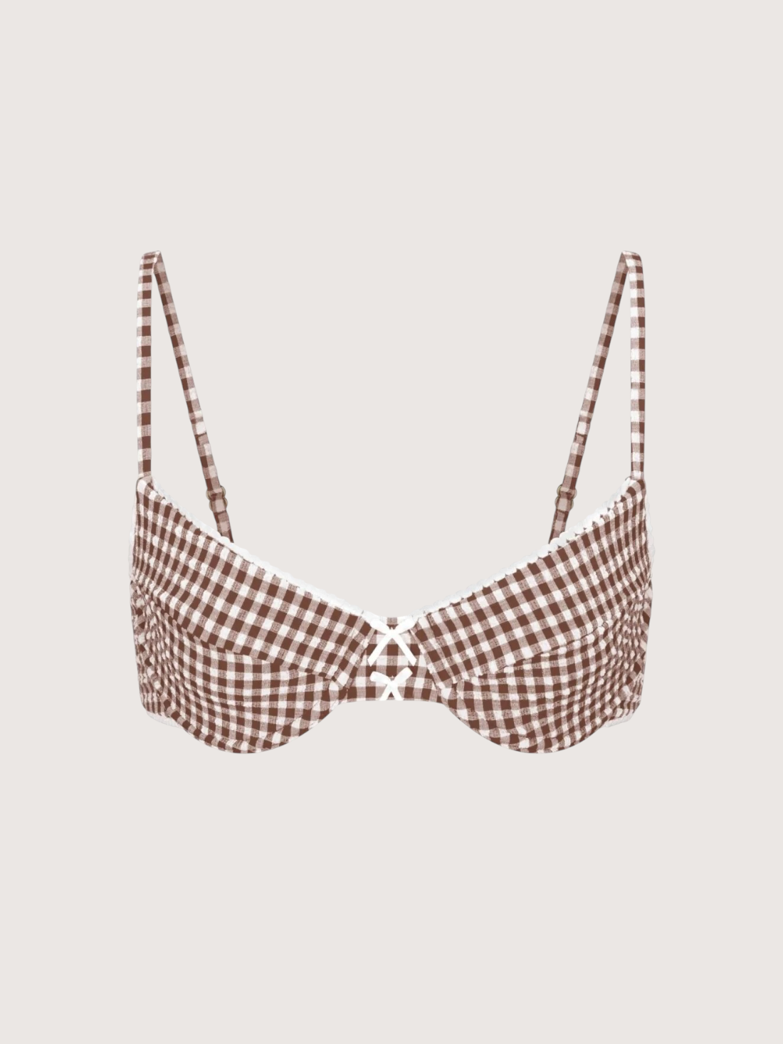Deia Gingham Bikini Top