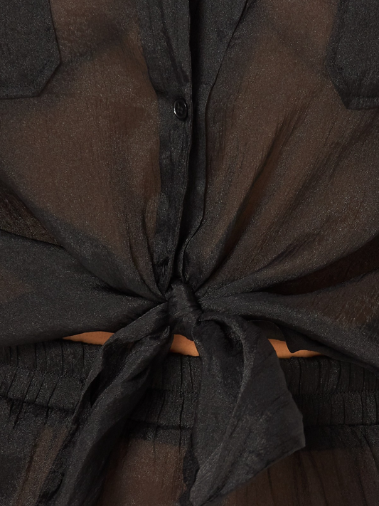 Sheer Matching Set | Black
