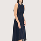 Tailored Denim Midi Dress