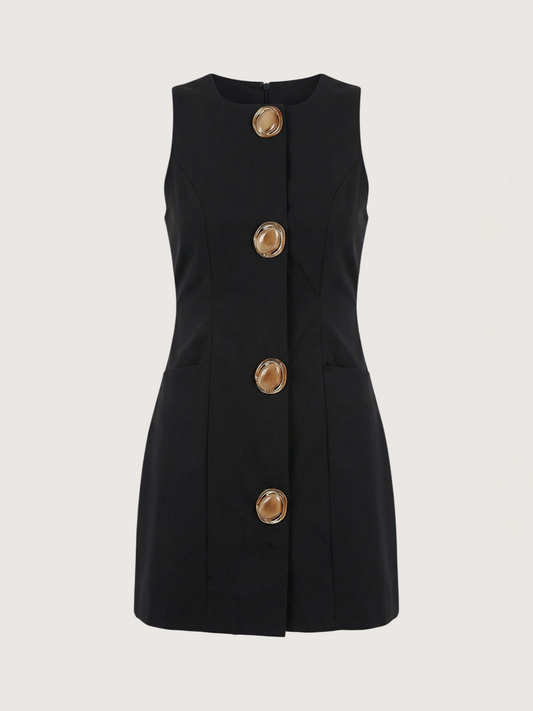 Button Up Mini Dress