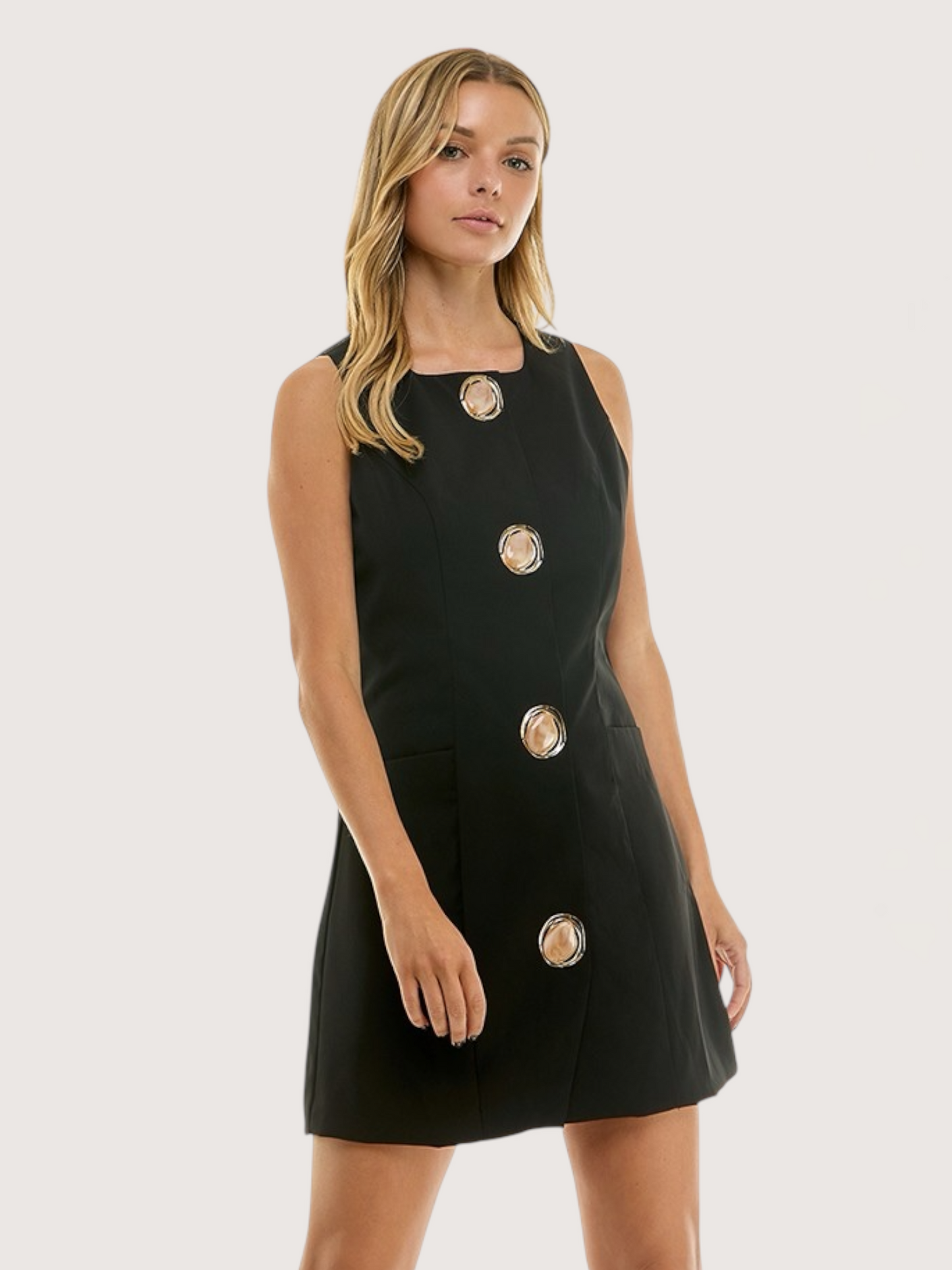 Button Up Mini Dress