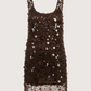 Mini Mesh Sequin Dress