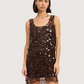 Mini Mesh Sequin Dress
