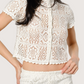 Crochet Button Up Top