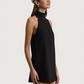 High Neck Mini Dress | Black