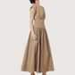 Fitted Waist Midi Dress