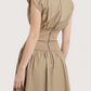 Fitted Waist Midi Dress