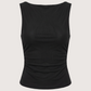 Tati Mesh Boatneck Top | Black