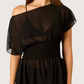 OTS Sheer Smocked Top