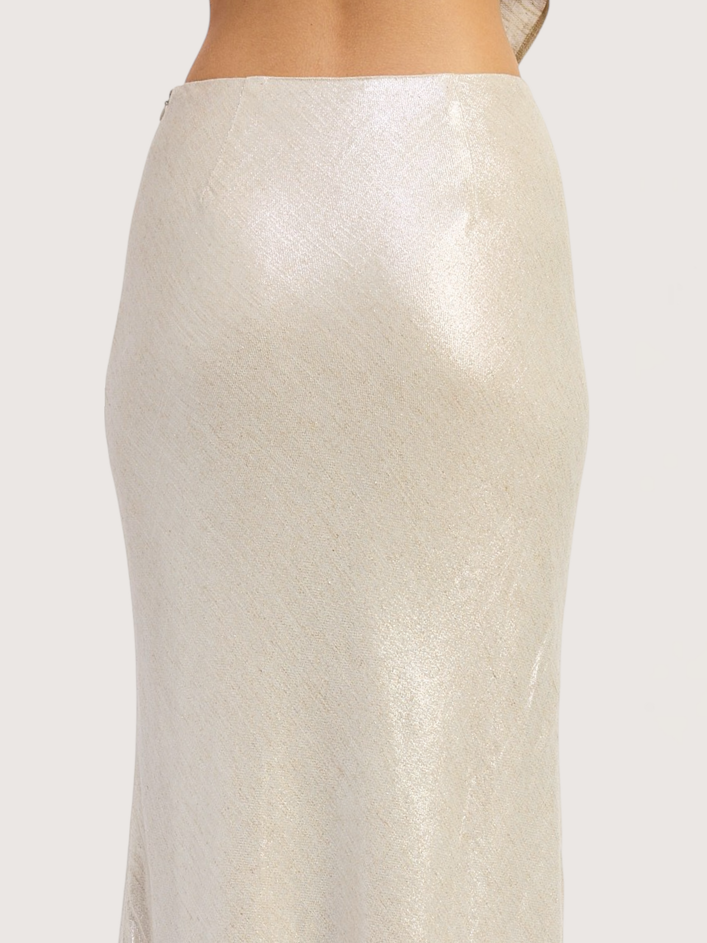 Metallic Bias Skirt