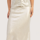 Metallic Bias Skirt