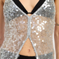 Sequin Split Hem Tank