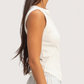 Thick Seam Tank | White