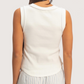 Thick Seam Tank | White