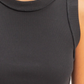 Thick Seam Tank | Black
