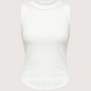 Thick Seam Tank | White