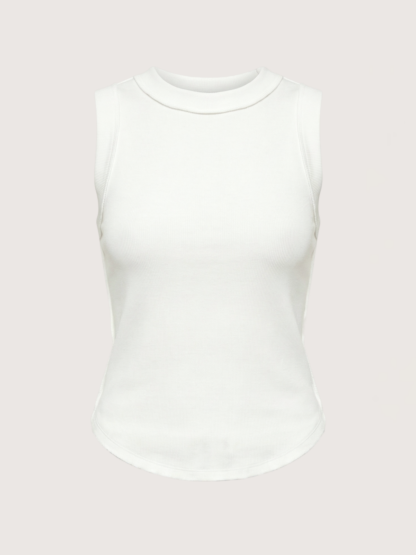 Thick Seam Tank | White