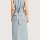 Cowl Neck Striped Dress