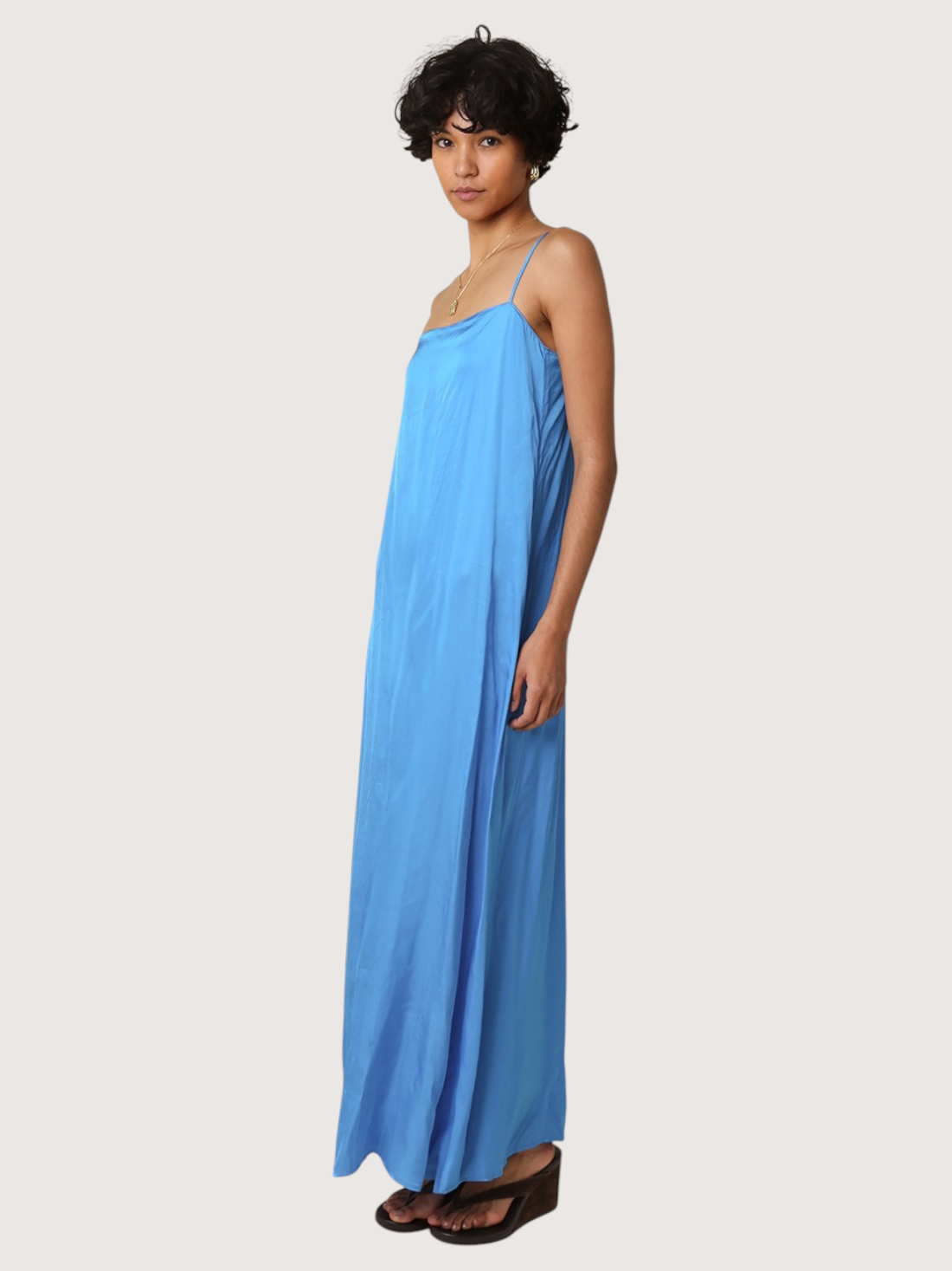 Aria Slip Maxi Dress | Blue