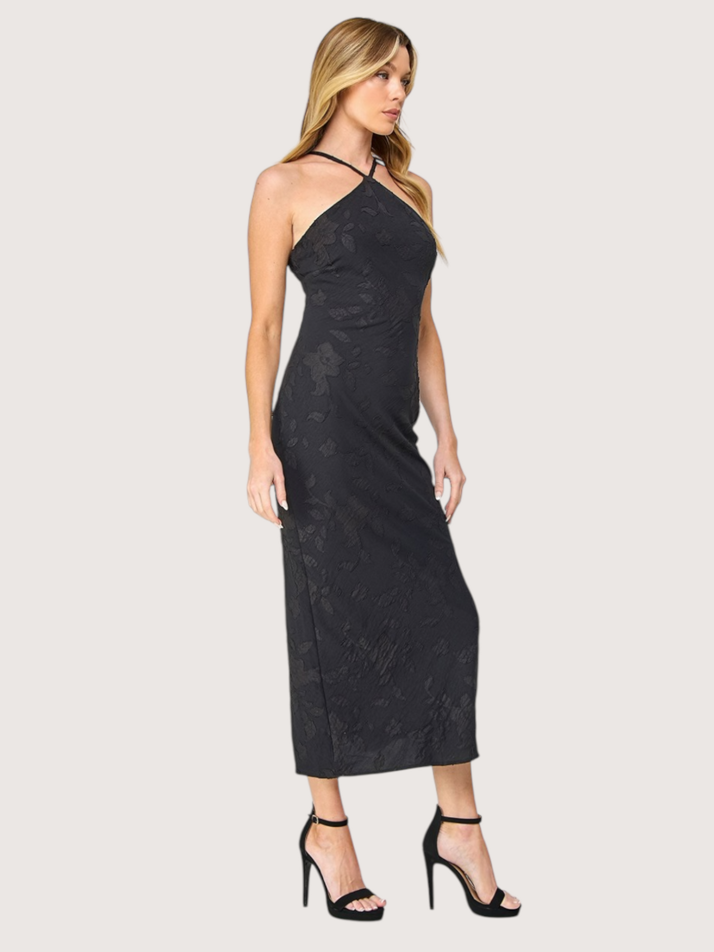 Halter Neck Maxi Dress