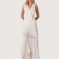Ruffle Trim Maxi Dress