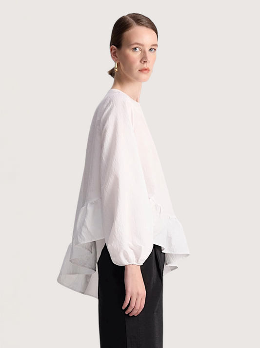 Ruffle Trim Top