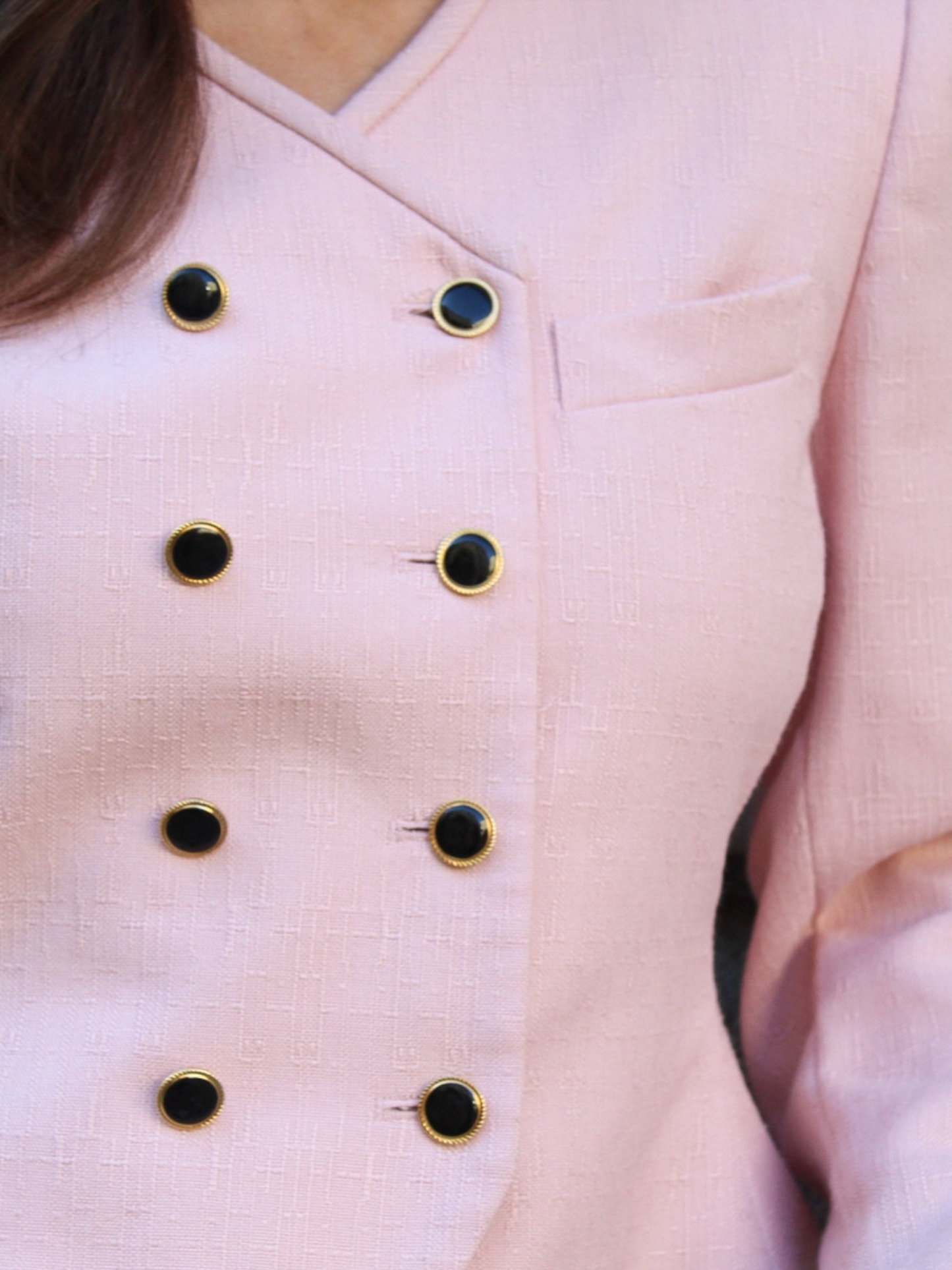 Jackie Button Front Blazer