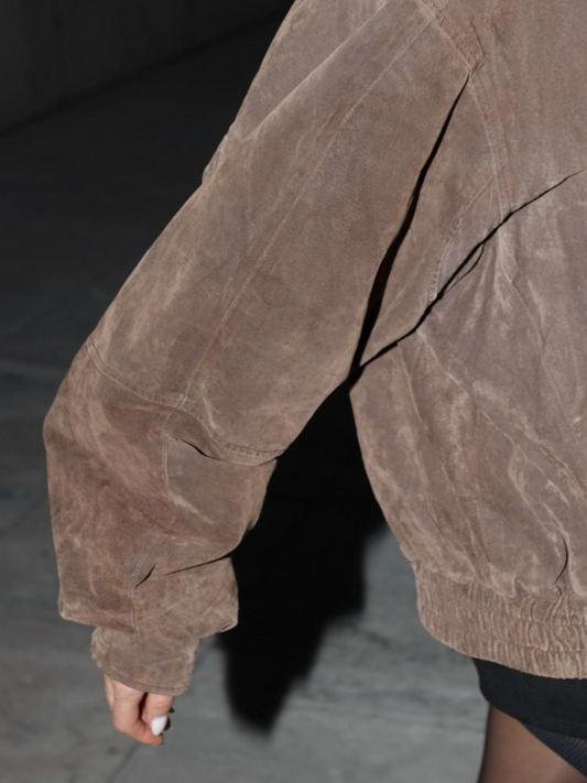 Sutter Suede Bomber Jacket