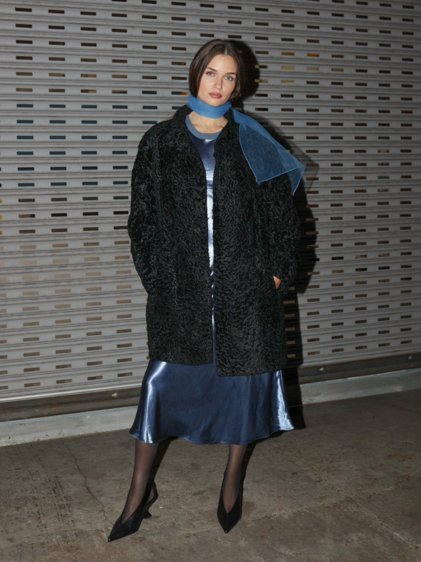 Marlee Waved Fur Coat