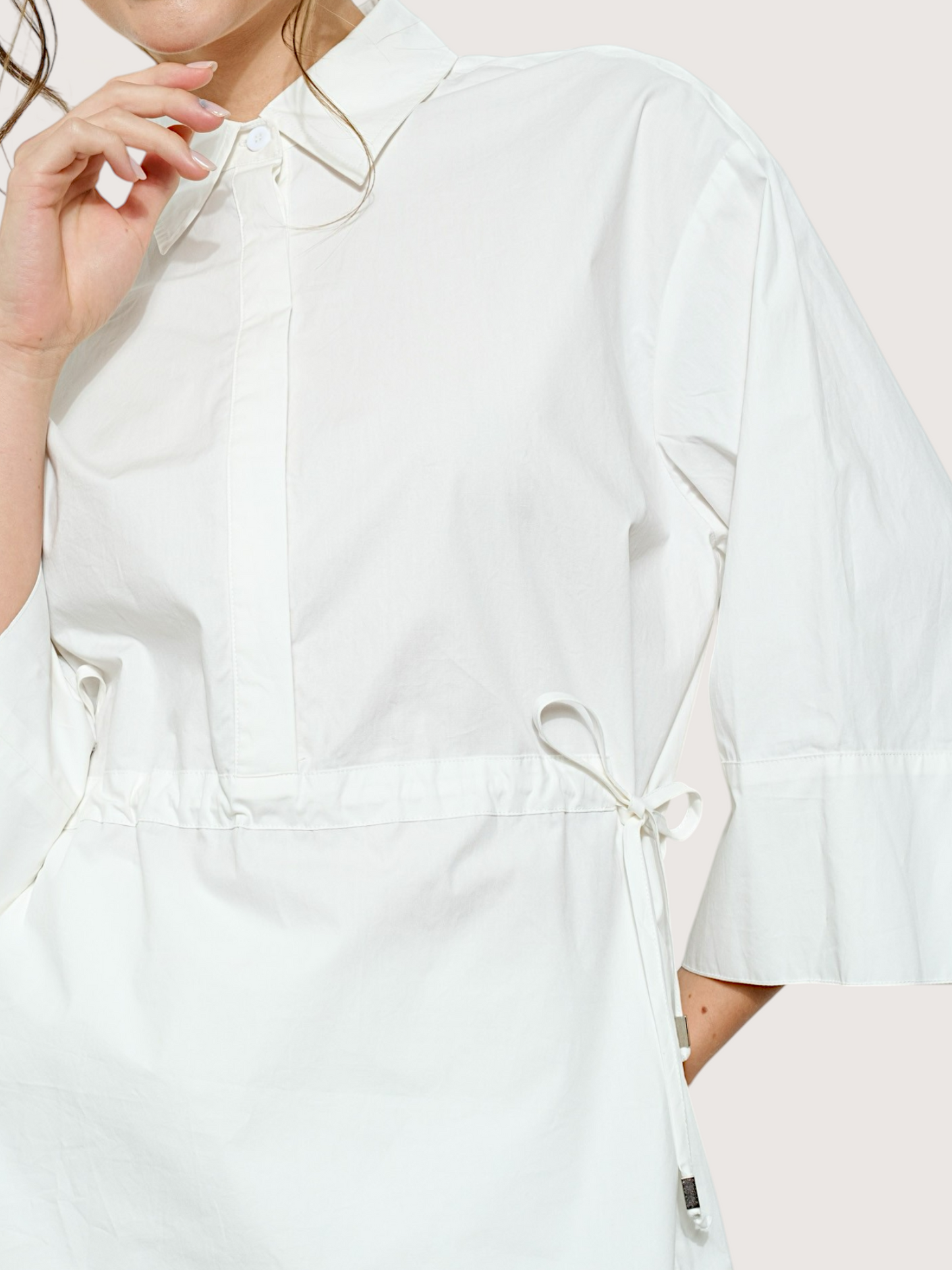 Drawstring Tunic Top