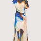 Watercolor Midi Dress