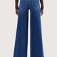 Mid Rise Palazzo Denim