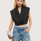 Cropped Waistcoat Vest
